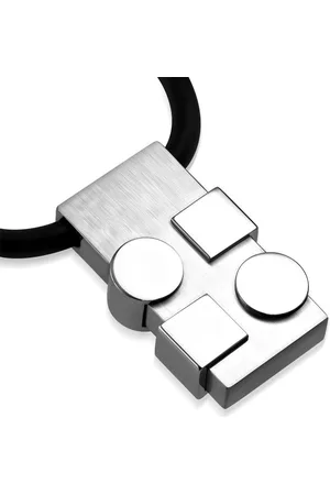 Amanto Ketting Gerald A - 316L Staal - Rubber - 36x21mm - 51cm