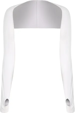 Merkloos 1 st. Dames verkoelende sjaal mouw mouw met vingergat, comfortabel en ademend, anti-UV, dames zonbeschermende koeler omslagdoek