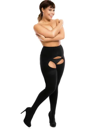 Glamory Biggi Big Ouvert - Panty met open kruisje - 60 den - maat 4XL (58-60)