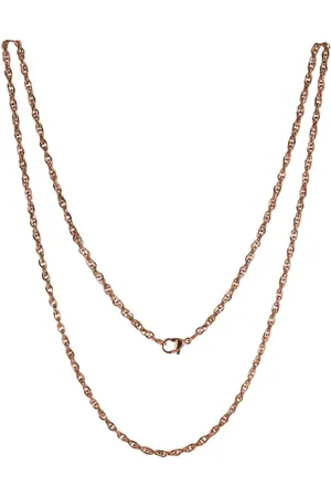 Silventi 980600419 - Stalen Collier - Heli Twist - Rosékleurig - 60 cm