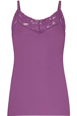 Ten Cate Secrets Spaghetti Top Lace Purple Orchid - maat XL
