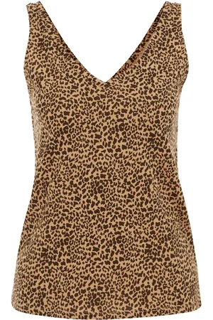 WE Fashion Dames singlet met luipaard print