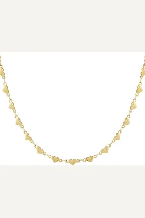 Yehwang Hartjes ketting- Goudkleurig - Ketting dames - goudkleurig - Moederdag cadeau - Stainless Steel - Nikkel vrij - Cadeau voor vrouw - Sieraden voor dames