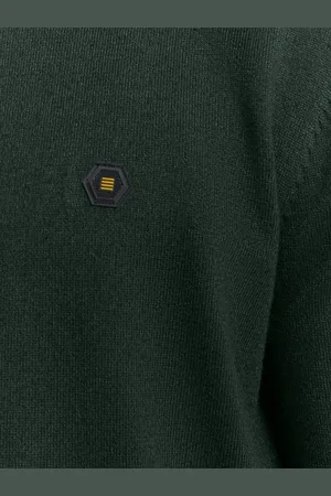 No Excess Pullover met ronde hals: Tweekleurige melange en comfortabele pasvorm