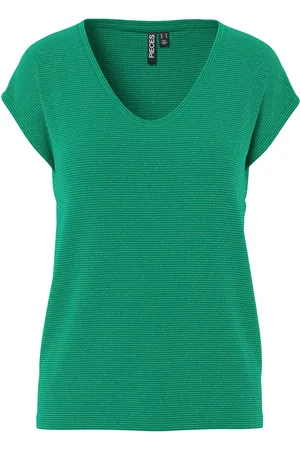 Pieces® PCBILLO TEE LUREX STRIPES NOOS Dames T-shirt