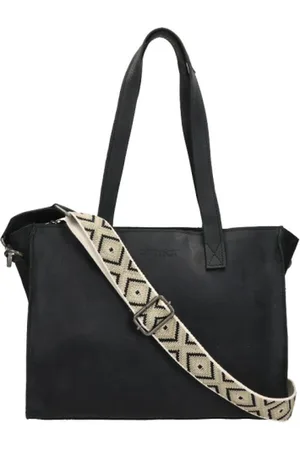 DSTRCT Medium Schoudertas / Crossbodytas Dames - Leer - Krokodillenprint - Alligator Creek