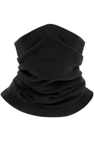 Merkloos Zwarte wintersjaal voor heren - Multifunctioneel skimasker voor volwassenen - Winddichte halsdoek voor snowboard, motorfiets en outdoor