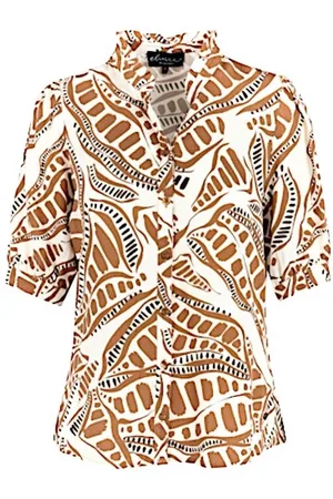 Elvira Blouse Cacao - Bronzed