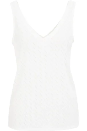 WE Fashion Dames singlet met structuur