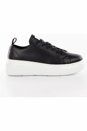 Armani Exchange Leren Instappers Met Sportieve Details
