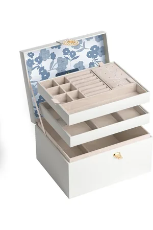 Merkloos Sieradendoos voor Dames - Meerlaagse Opbergdoos voor Sieraden en Kleine Voorwerpen - Perfect als Cadeau voor Verjaardagen en Feestdagen