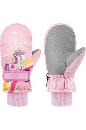 Merkloos Winterhandschoenen, wanten en skihandschoenen voor kinderen - Winddicht en waterdicht - Voor outdoor sporten zoals snowboarden