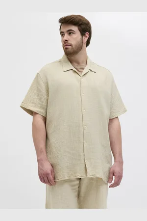 JACK & JONES JACK&JONES - JOREASTER PATRAS RESORT SHIRT SS PLS - Heren - Overhemden