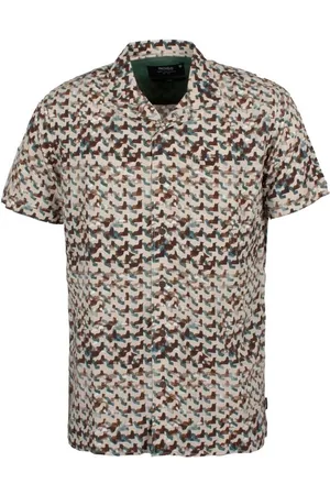 INDICODE INRamses Shirt met korte mouwen meerkleurig XL Viscose Heren - Street wear