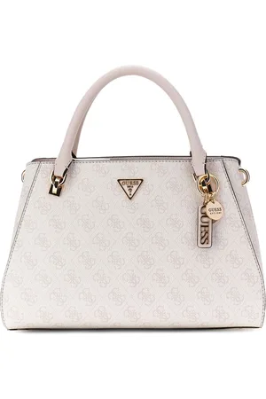Guess Handtas Schoudertas Noelle II Luxury Satchel Wit