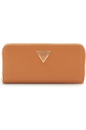 Guess Portemonnee Laurel II Large Zip Around Wallet Lichtbruin