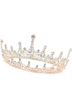 Merkloos Kroon voor Vrouwen - Queen Tiara Barok voor Bruiloft, Optochten - Kristal Koningin Tiara