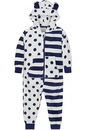 Merkloos ONEZEE - Fleece Huispak - Onesie - Navy