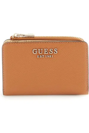 Guess Portemonnee Laurel II SLG Zip Around Card Case Lichtbruin