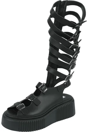 Altercore Britney Vegan Sandaal EU38 Polyurethaan Dames - Gothic