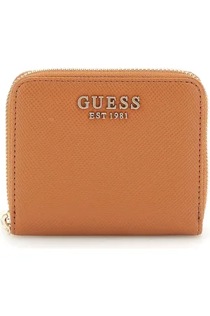 Guess Portemonnee Laurel II SLG Small Zip Around Wallet Lichtbruin