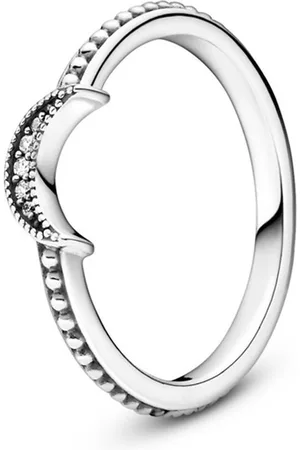 PANDORA Ring Dames CRESCENT MOON BEADED - RING - SIZE 48
