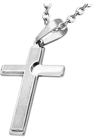 Amanto Ketting Django - 316L Staal - Kruis - 52x32mm - 60cm