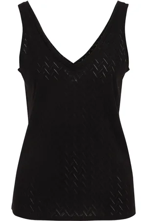 WE Fashion Dames singlet met structuur