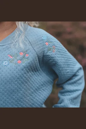 Your Wishes Flower | Quilted Jacket