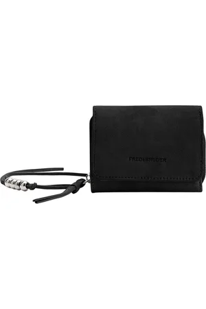 FREDsBRUDER Leren Portemonnee All About Beads Wallet Zwart