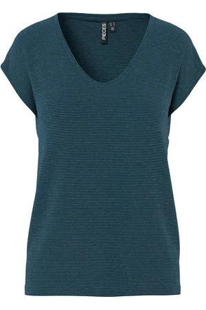 Pieces® PCBILLO TEE LUREX STRIPES JRS NOOS BC - Dames - T-shirts