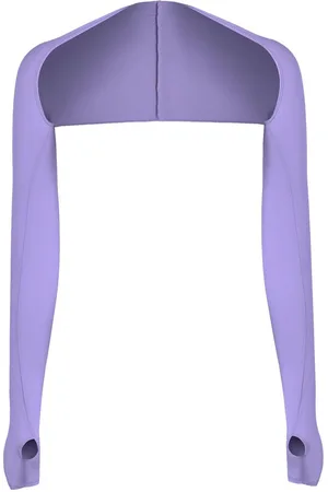 Merkloos 1 st. Dames verkoelende sjaal mouw mouw met vingergat, comfortabel en ademend, anti-UV, dames zonbeschermende koeler omslagdoek