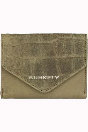 Burkely Croco Cody Wallet S Portemonnee - Groen