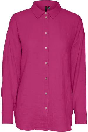 VERO MODA VMNATALI NIA LS LOOSE SHIRT WVN NOOS - Dames - Blouses