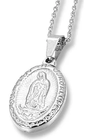 Amanto Ketting Efla - 316L Staal - Heilige Maria - 23x14mm - 45cm