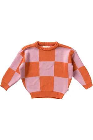 Your Wishes Check Knit Chunky Sweater |
