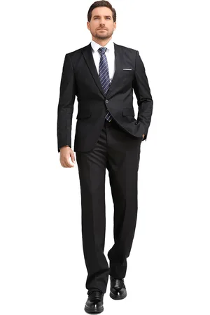 Allthemen Heren 2-Piece Suit - Zaken moderne casual jas pak - XL