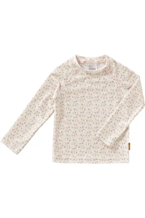 Fresk UV Top Longsleeve - 74/80 - Zwemkleding - Quick Dry Longsleeve - UV-bescherming UPF 50 - Lange Mouw - Zwemshirt voor Meisjes - Crème