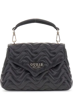 Guess Schoudertas Handtas Melisandra Mini Top Handle Flap Zwart