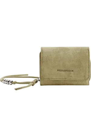 FREDsBRUDER Leren Portemonnee All About Beads Wallet Beige