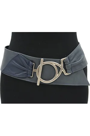 A-zone Dames nappa afhangriem - dames riem - 8 cm breed - - Echt Soft Nappa Leder - Taille: 85cm - Totale lengte riem: 100cm