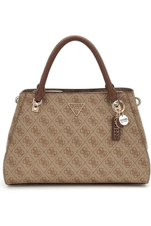 Guess Handtas Schoudertas Noelle II Luxury Satchel Lichtbruin
