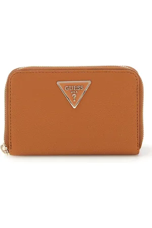 Guess Portemonnee Laurel II SLG Medium Zip Around Wallet Lichtbruin