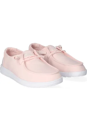 Hey dude HEYDUDE - Wendy Slub Canvas Dames Instappers Pink