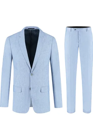 Club of Gents Pak linnenblend duifblauw