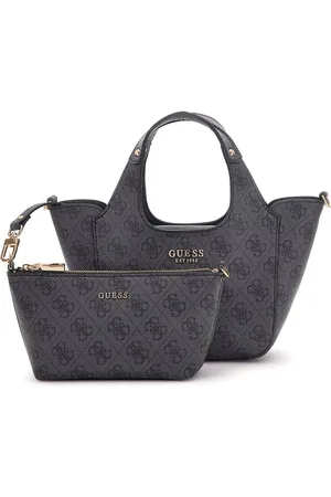 Guess Handtas Schoudertas Calista 2 in 1 Mini Tote Donkergrijs