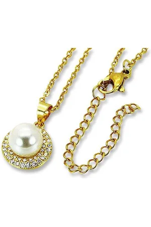 Amanto Ketting Danjel G - 316L Staal PVD - Parel - ∅12mm - 50cm
