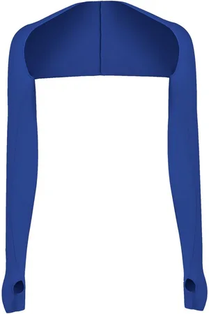 Merkloos 1 st. Dames verkoelende sjaal mouw mouw met vingergat, comfortabel en ademend, anti-UV, dames zonbeschermende koeler omslagdoek