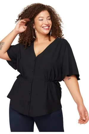 Trendyol Geweven Ecru Gelaagde Blouse Met V-Hals Tbbss22Bz0753