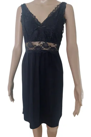 Merkloos Dames - Nachtmode - Slipdress - Kleur